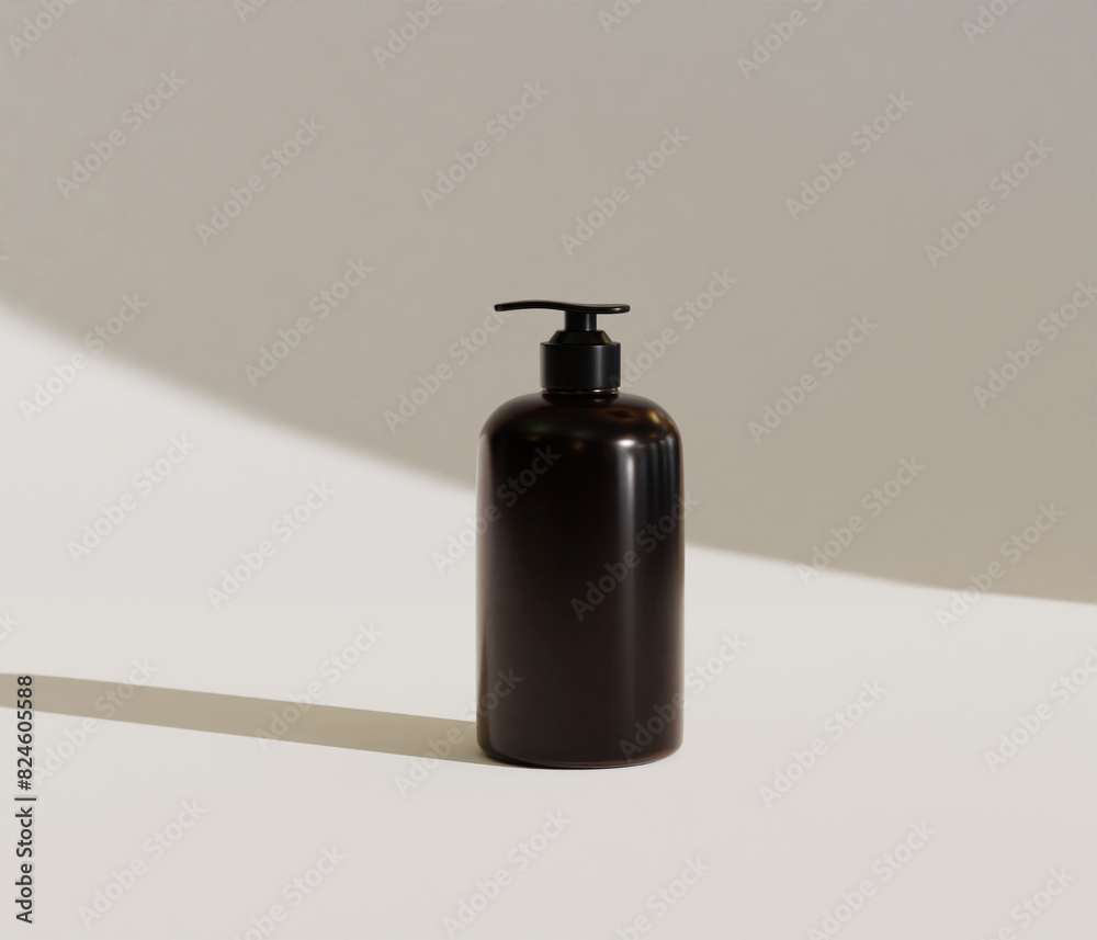 Obraz premium Blank bottle pump label for mockup