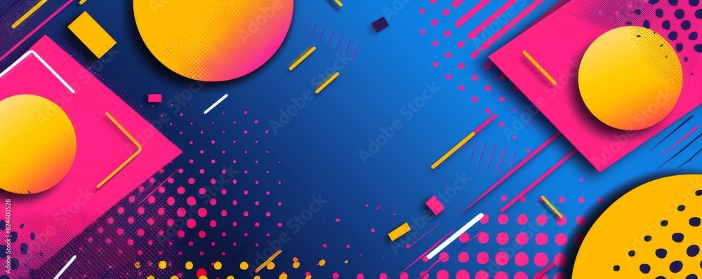 Abstract pride art with neon hues, a geometric layout, and a lively composition Abstract pride art with neon hues, a geometric layout, and a lively composition