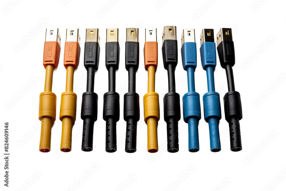 The Dance of Connected Cables on a White or Clear Surface PNG Transparent Background. The Dance of Connected Cables on a White or Clear Surface PNG Transparent Background.