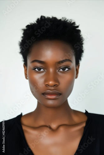 A young woman with black hair looking at the camera.