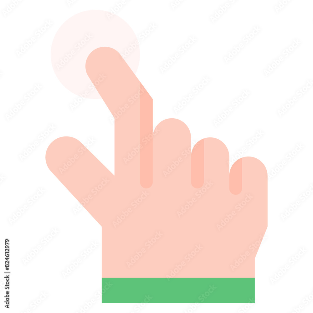 Vector Icon press, hand, hands and gestures, gestures, sign