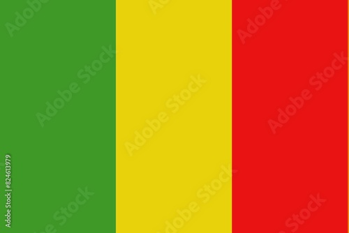Flag of country Mali photo