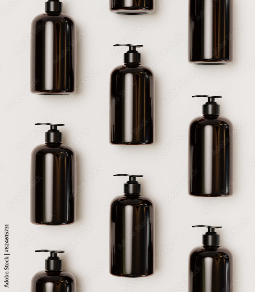 Blank bottle pump label for mockup Blank bottle pump label for mockup