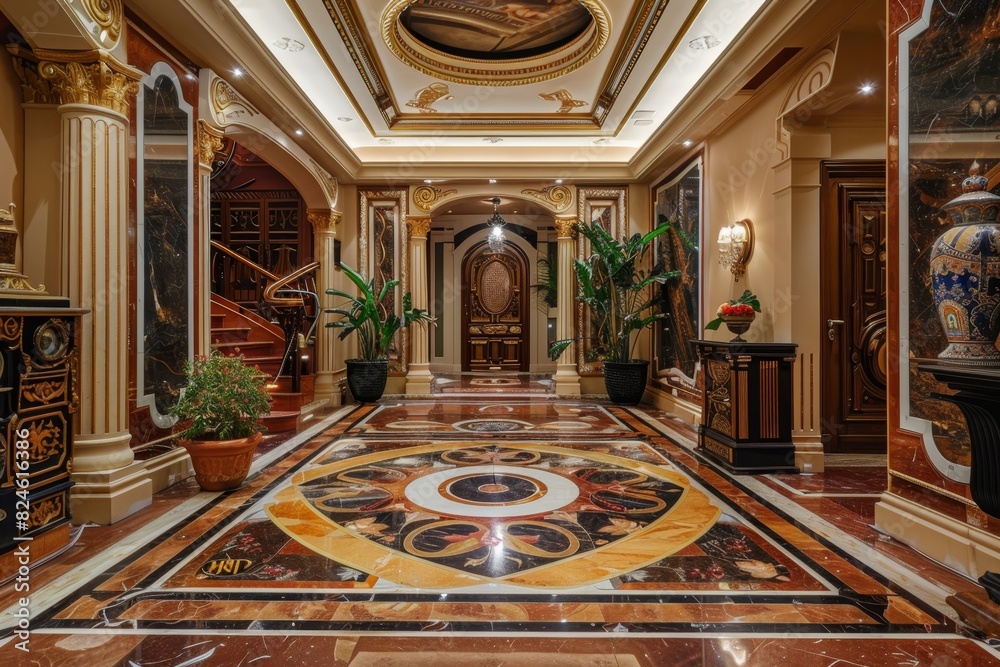 Obraz premium Classical Entrance Hall Interior