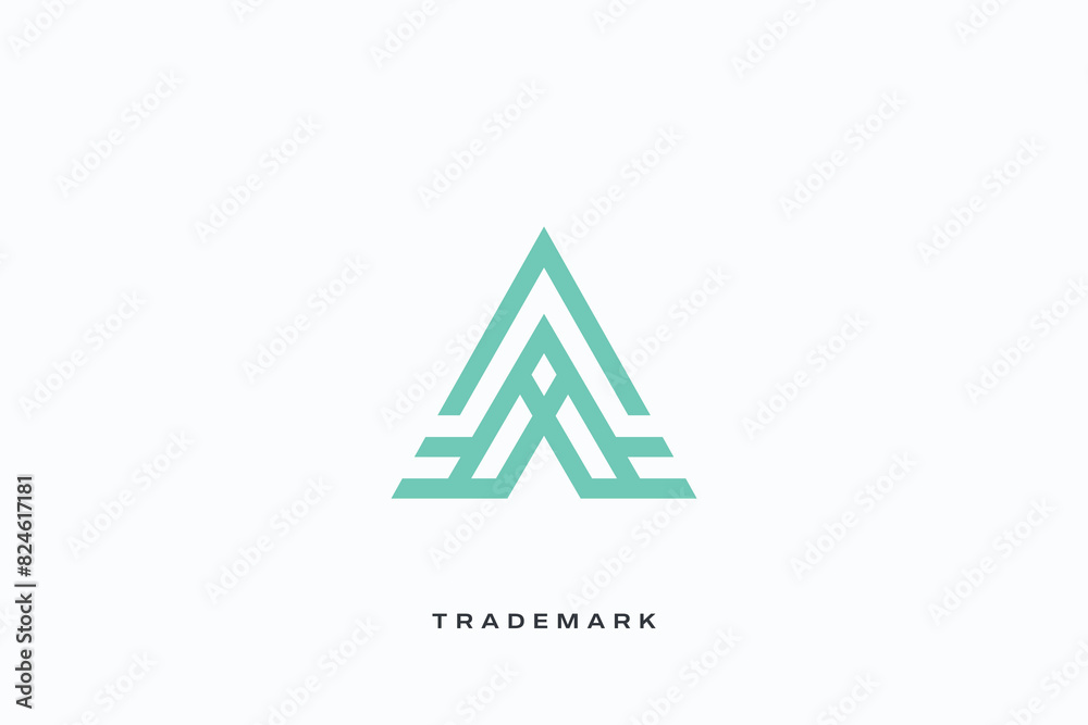 A Letter vector trademark brand logo A Letter vector trademark brand logo