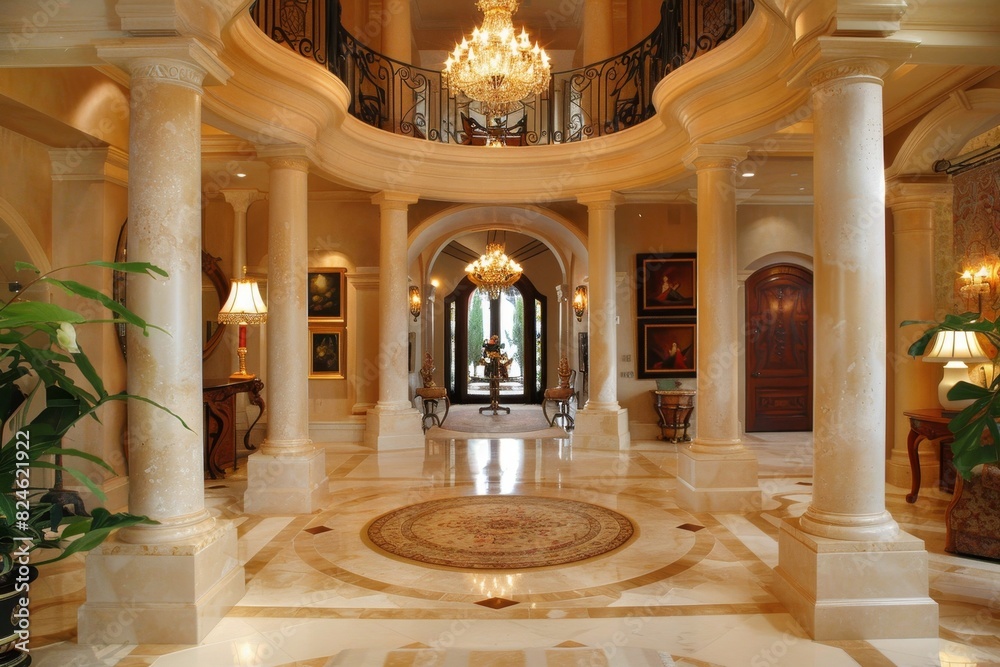 Obraz premium Classical Entrance Hall Interior