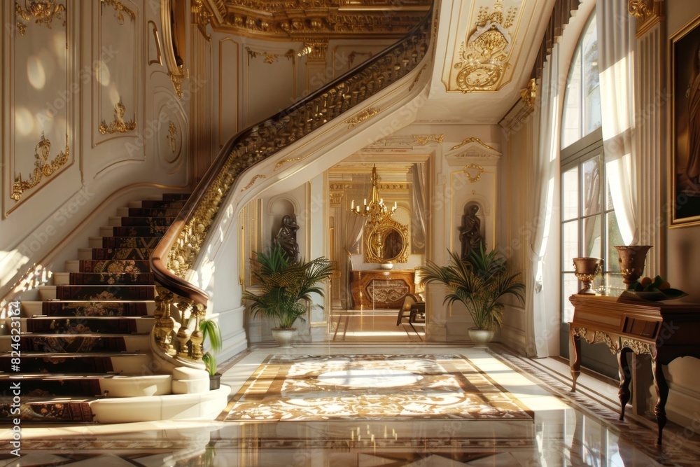 Obraz premium Classical Entrance Hall Interior