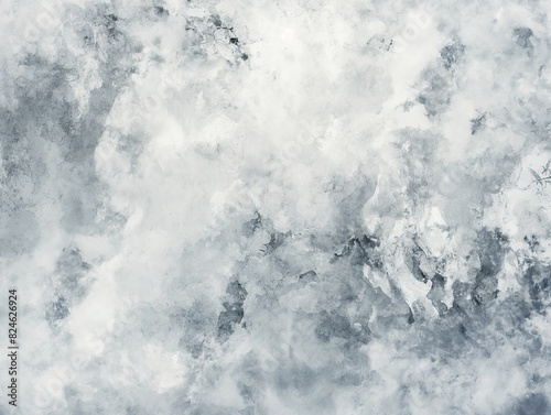 Abstract cloudy sky texture with shades of gray and white, evoking a moody and ethereal atmosphere. © cherezoff