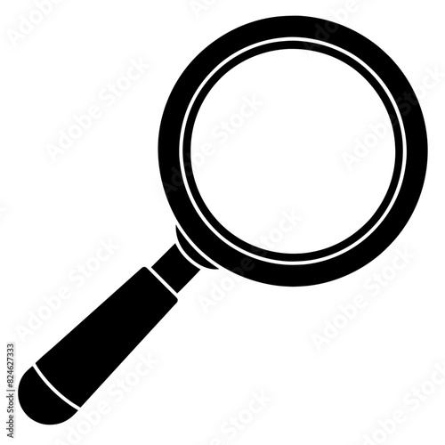 Magnifying glass icon illustration