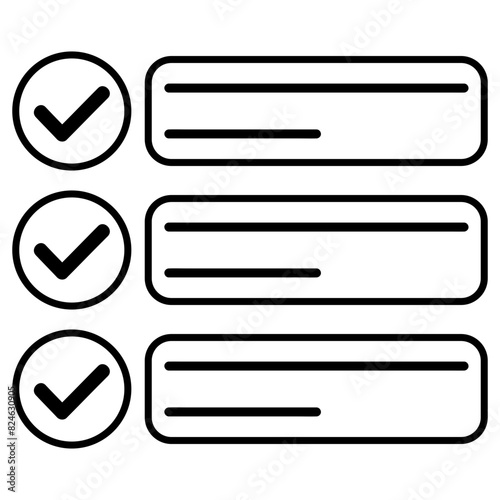 List Icon, Simple Icon Vector Design, best used for presentation, application, web and banner