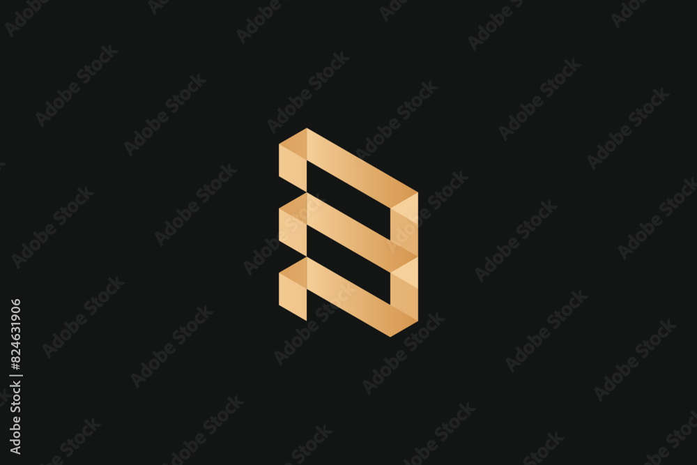 B Letter Gold Trademark Brand Logo B Letter Gold Trademark Brand Logo