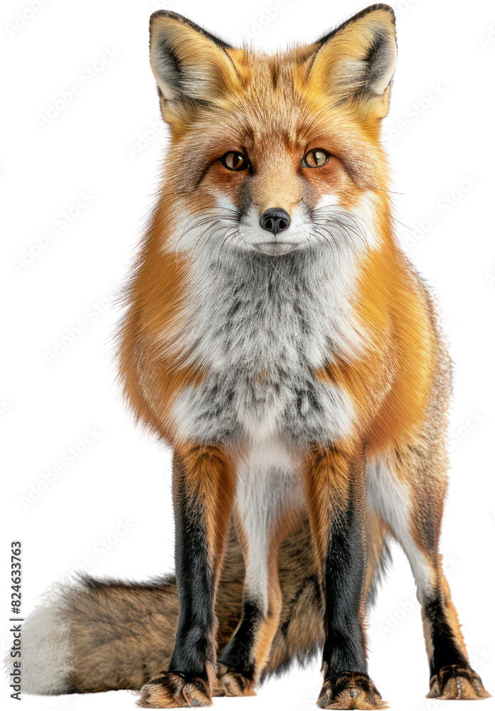 Full body shot of a Fox , Generative Ai Full body shot of a Fox , Generative Ai