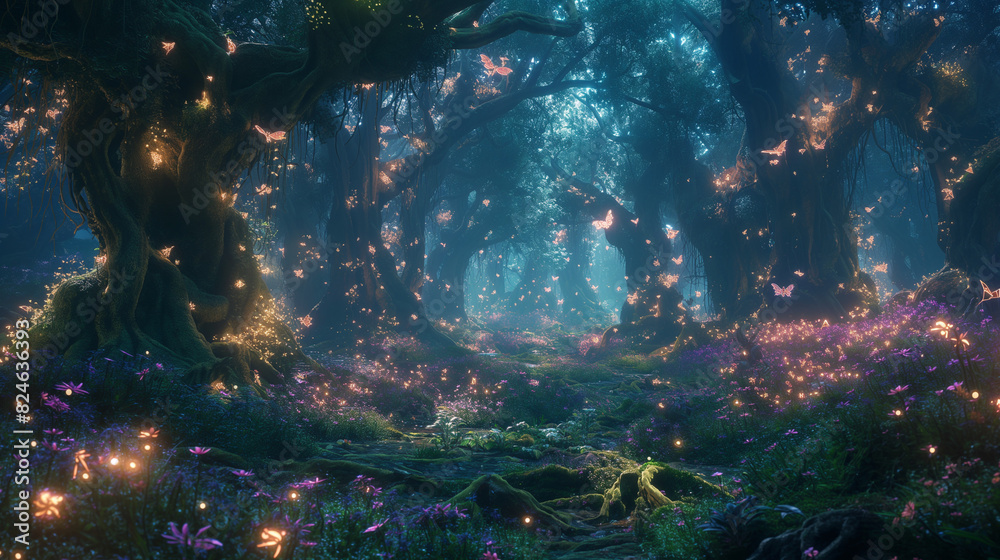 Enchanted Forest at Twilight Enchanted Forest at Twilight