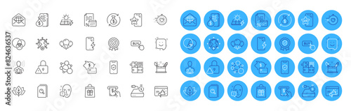 Piggy bank, Change money and Yoga balance line icons pack. Holidays shopping, Creativity concept, Organic tested web icon. Web mail, Solar panels, Vip phone pictogram. Smile, Atm service. Vector