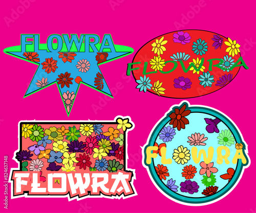 mascot design for stickers, labels and tags for your brand used in groceries, discounts and packaging