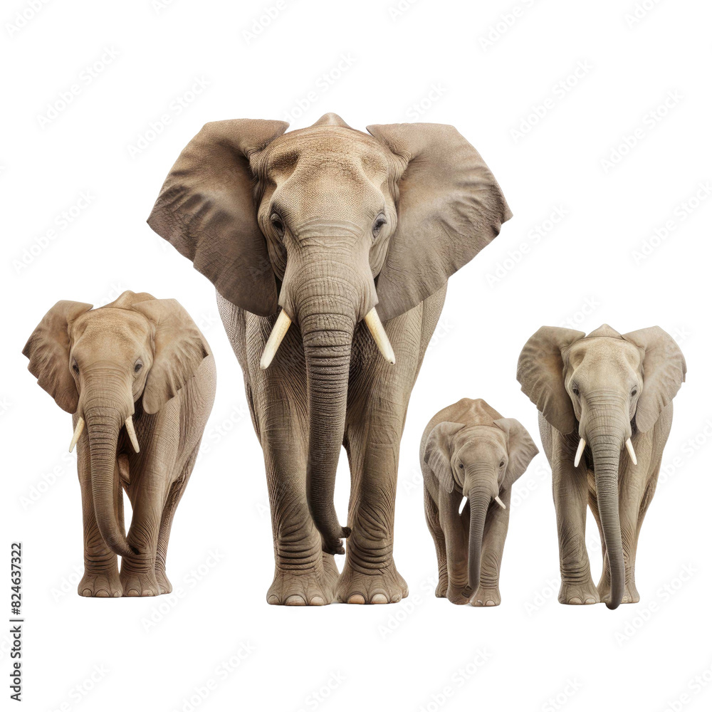 Obraz premium elephant isolated on a transparent background