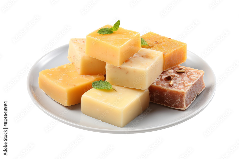 A Symphony of Cheese Delights on a White or Clear Surface PNG Transparent Background. A Symphony of Cheese Delights on a White or Clear Surface PNG Transparent Background.