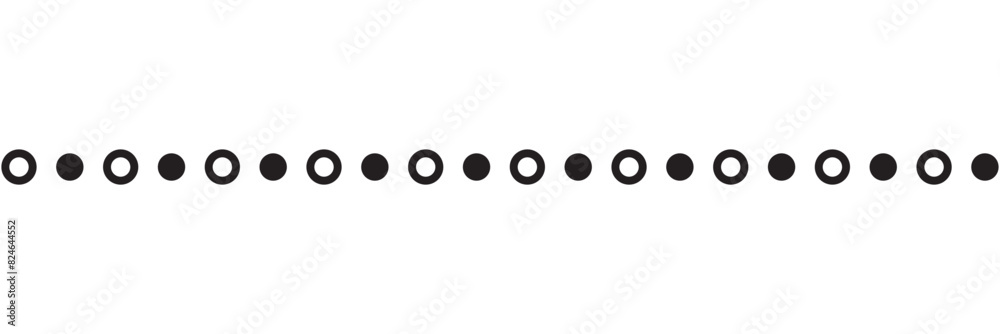 black dotted line. isolated on white background. vector illustration. EPS 10 black dotted line. isolated on white background. vector illustration. EPS 10