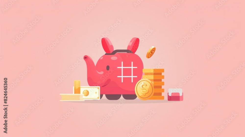 Financial planning concept Illustrator flat modern. Financial planning concept Illustrator flat modern.