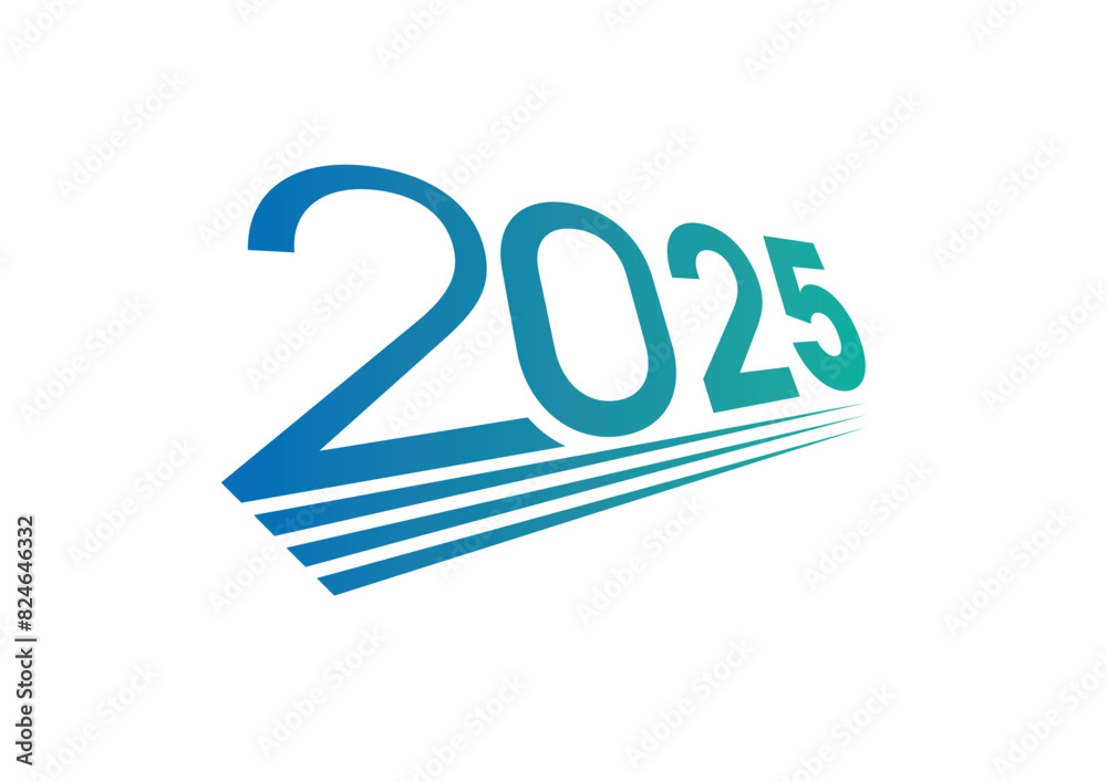 perspective 2025 concept on white background. fast 2025 logo perspective 2025 concept on white background. fast 2025 logo