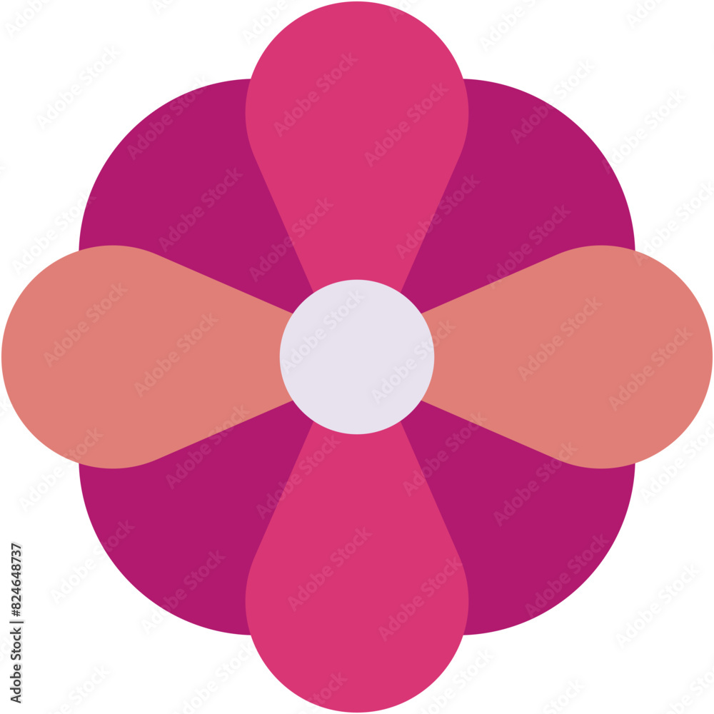 Fototapeta premium Vector Icon flower, daisies, petals, botanical, flowers
