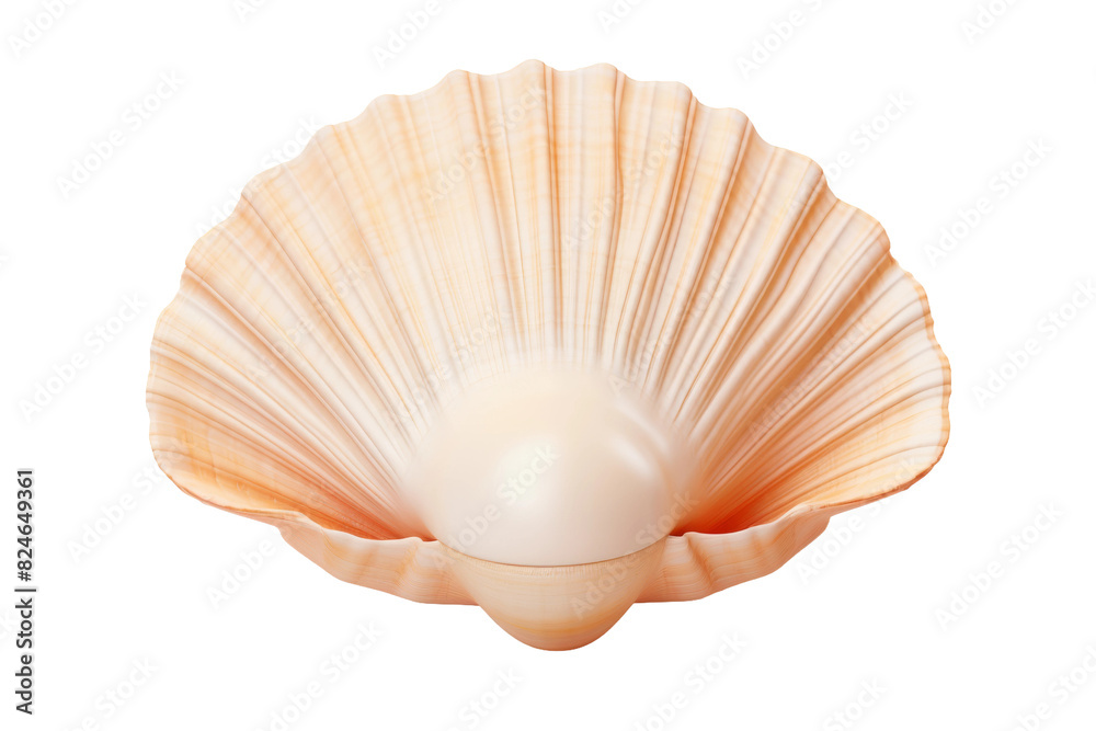 Ethereal Seashell Elegance on a White or Clear Surface PNG Transparent Background. Ethereal Seashell Elegance on a White or Clear Surface PNG Transparent Background.