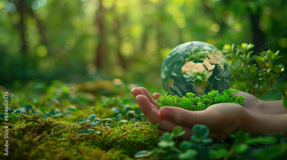 Person Holding Green Globe in Their Hands Person Holding Green Globe in Their Hands