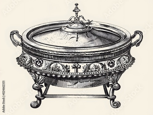 Chafing_dish_A_vintage_illustration