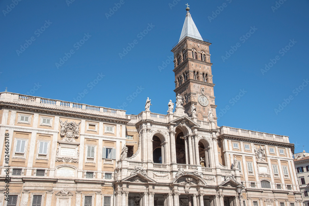 Santa Maria Maggiore is the most famous landmark in Rome, Rome, Italy Santa Maria Maggiore is the most famous landmark in Rome, Rome, Italy