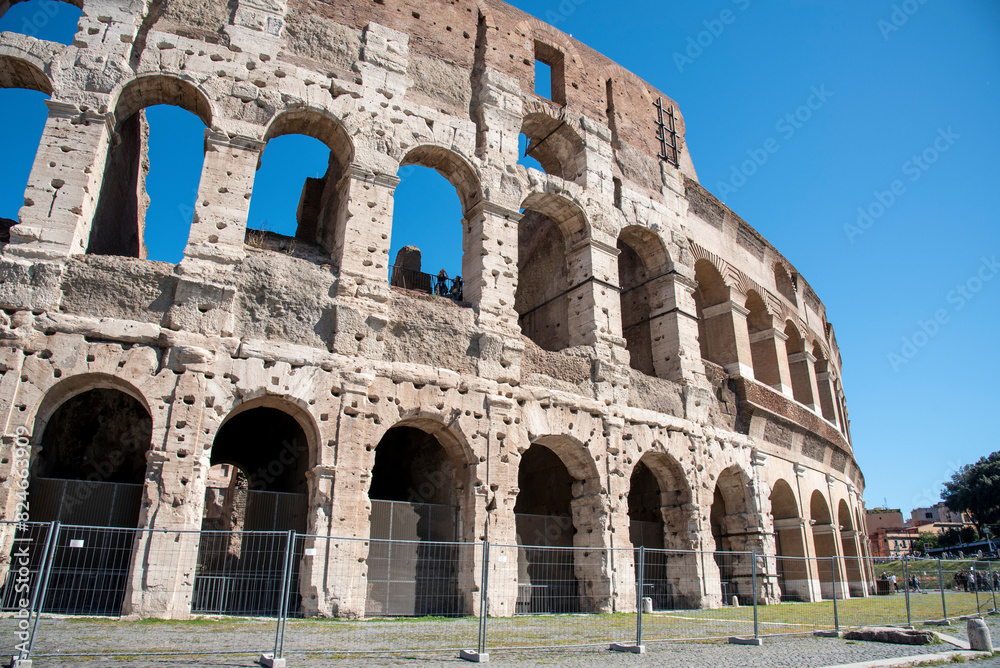 Colosseum is the most famous landmark in Rome, Rome, Italy Colosseum is the most famous landmark in Rome, Rome, Italy