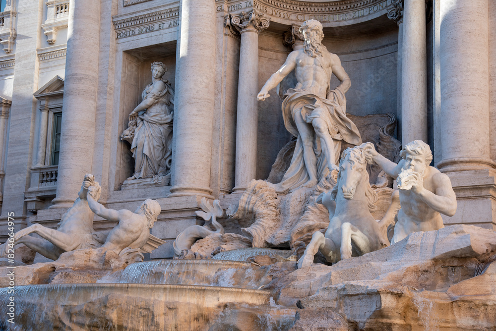 Trevi Fountain is the most famous landmark in Rome, Rome, Italy