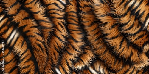 Tiger fur texture and background with stripes  featuring a close-up portrait of a Bengal tiger  showcasing its wild and captivating essence