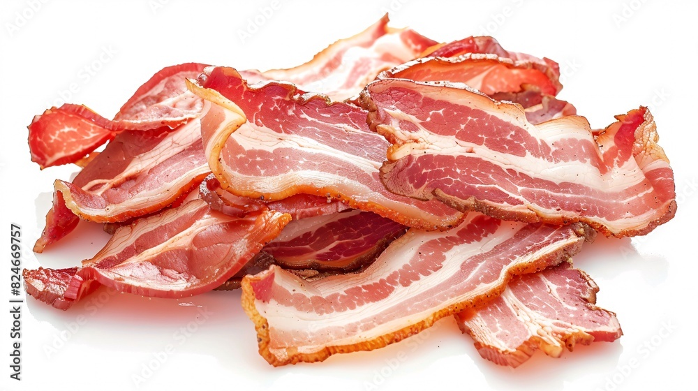 Uncooked pork belly on a blank backdrop. Uncooked pork belly on a blank backdrop.