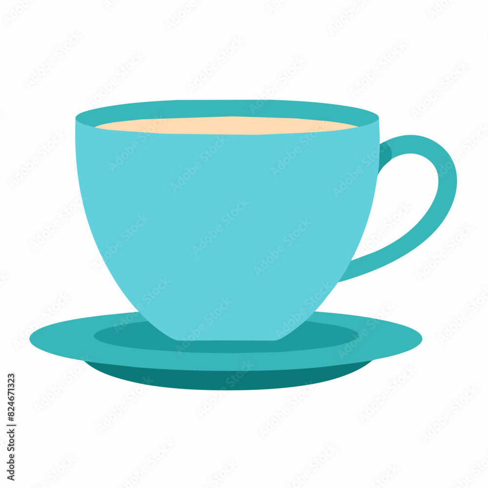 Tea with cup vector illustration Tea with cup vector illustration