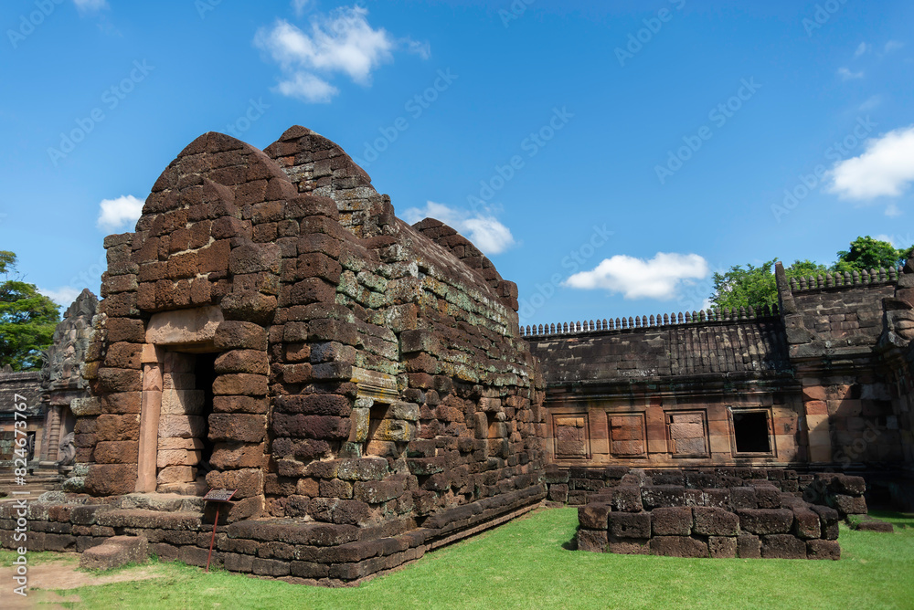 Fototapeta premium Prasat Hin Phanom Rung Hindu religious ruin located in Buri Ram Province Thailand