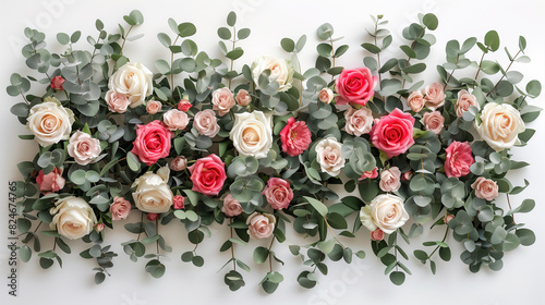 Array of Flowers Decorating Wall