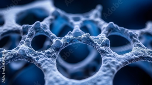 Blue cellular structure macro