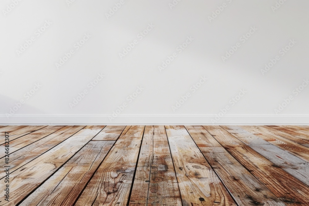 Empty bedroom interior background wooden floor created with Generative AI Empty bedroom interior background wooden floor created with Generative AI