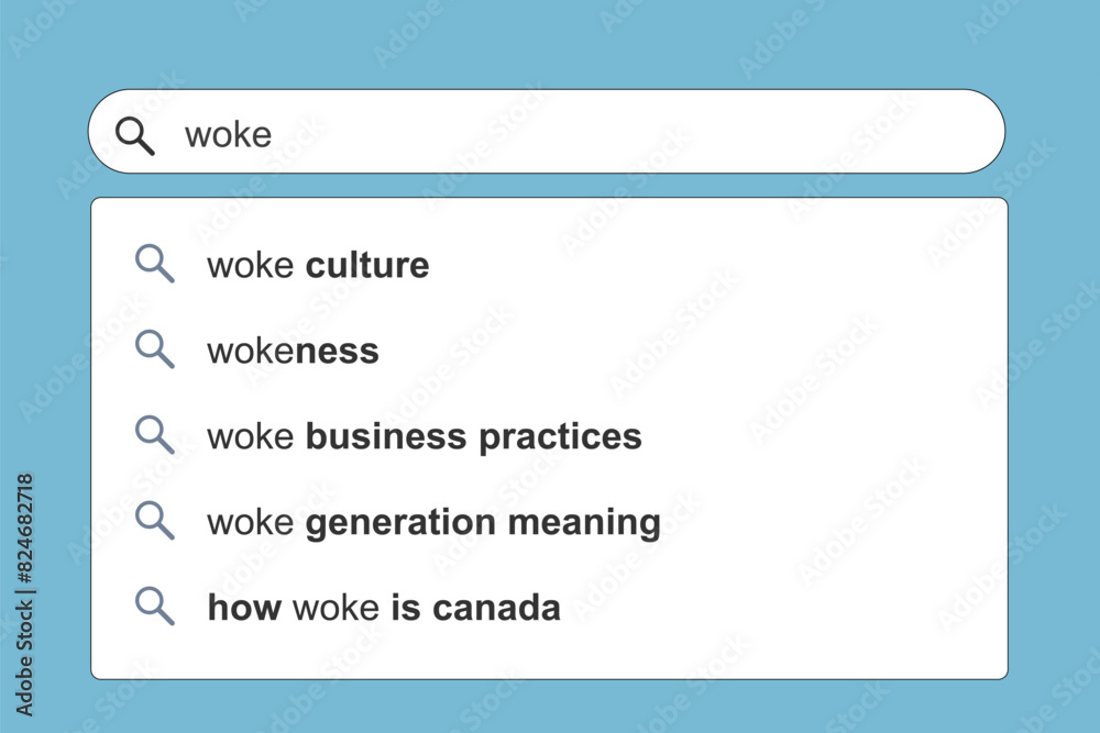 Obraz premium Wokeness and woke culture