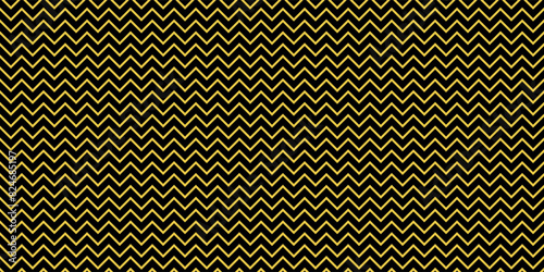 Chevron seamless background gold on black