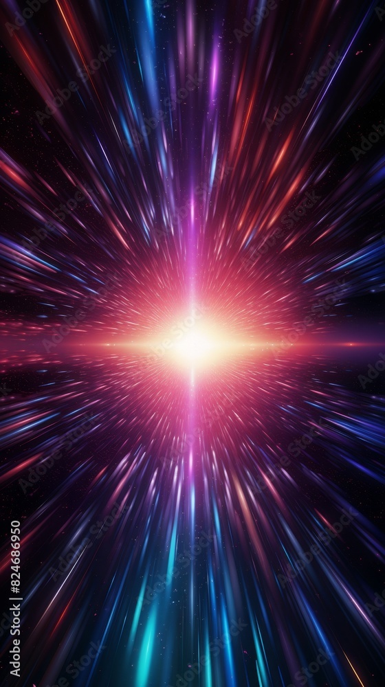 Hyperspace gate activation in deep space from a top view showcasing silent interstellar travel in a Scifi tone with a Triadic Color Scheme Hyperspace gate activation in deep space from a top view showcasing silent interstellar travel in a Scifi tone with a Triadic Color Scheme