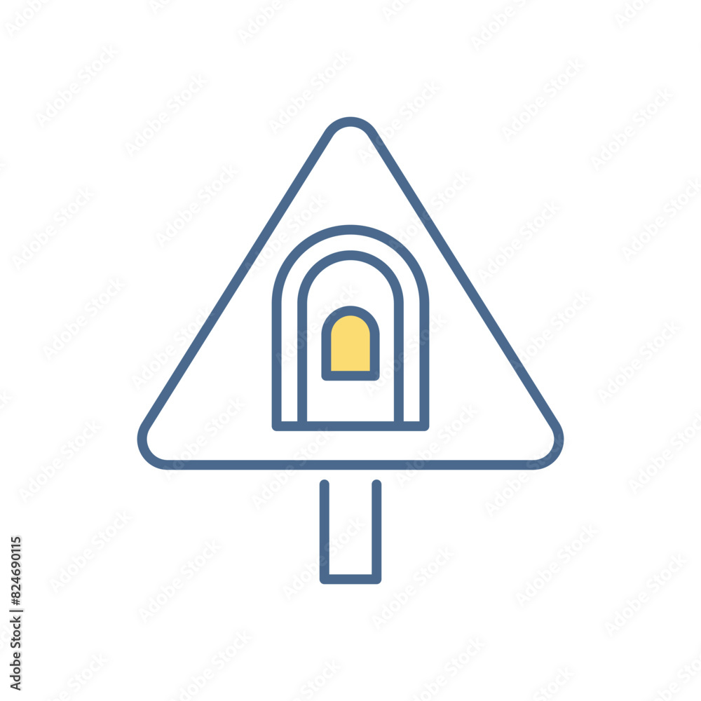 Tunnel Road vector icon Tunnel Road vector icon