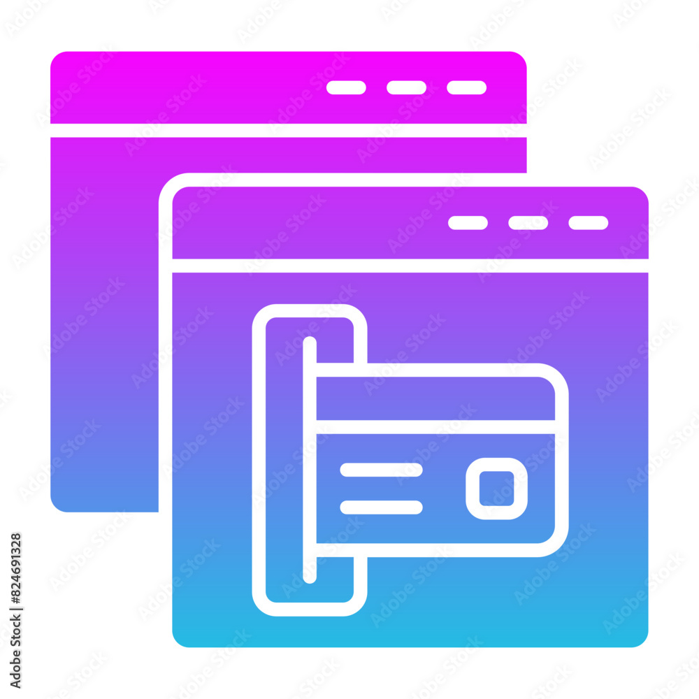 Online Card Payment Icon Online Card Payment Icon