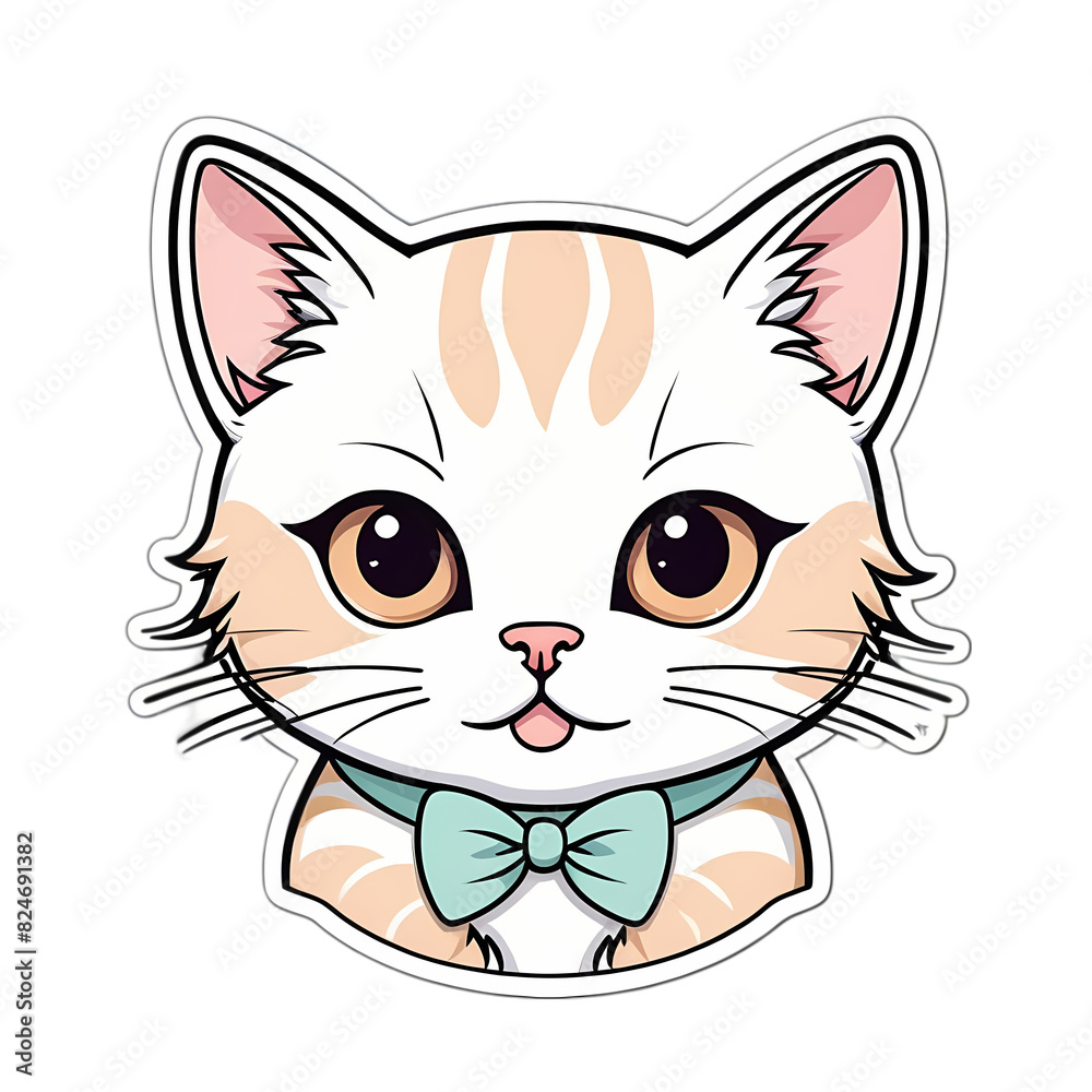 Cute kawaii cat