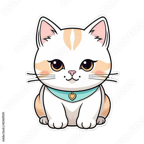 Cute kawaii cat