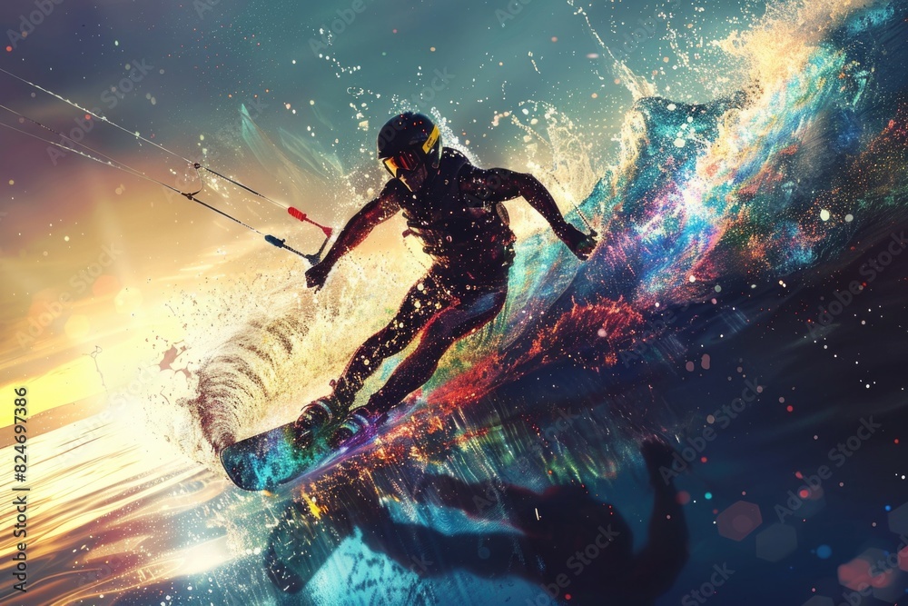 A man riding a surfboard on top of a wave. Suitable for sports and beach themed designs A man riding a surfboard on top of a wave. Suitable for sports and beach themed designs