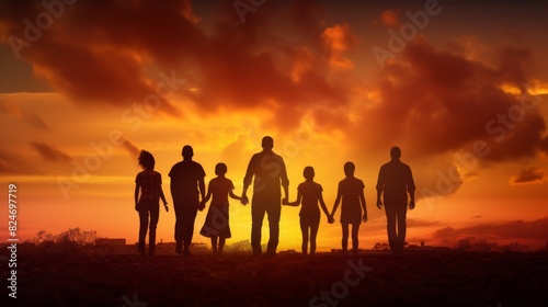 group of people illustration  head silhouette of men and women