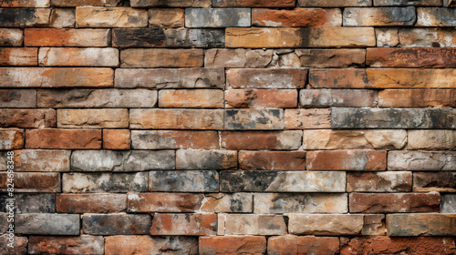 Weathered Brick Wall Aesthetic Background: Urban Heritage