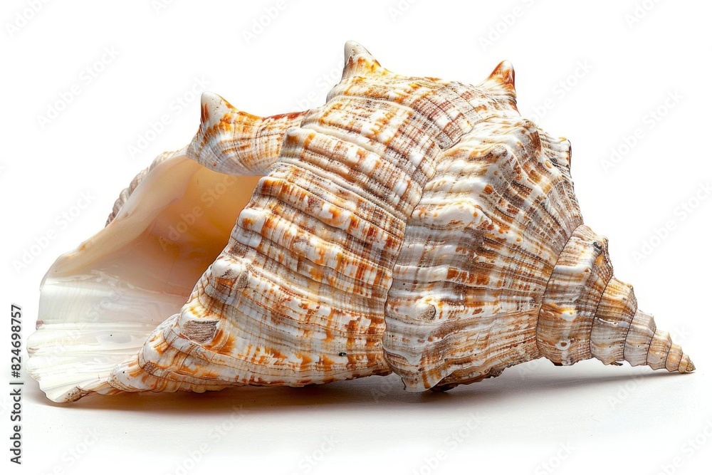 Close-up image of a beautiful, detailed sea shell with intricate patterns. Perfect for beach or ocean-themed projects and designs. Close-up image of a beautiful, detailed sea shell with intricate patterns. Perfect for beach or ocean-themed projects and designs.