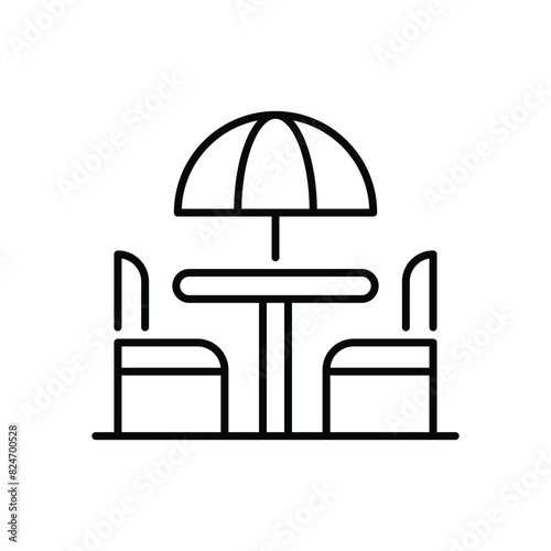 Rest Area vector icon